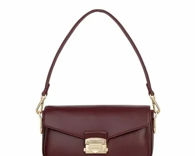 фото Бордовая сумка Лугано с акцентной застежкой TJ COLLECTION YB 5234925 BDA