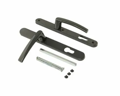 фото Нажимной гарнитур ALFA 28/92 RAL 7016 антрацит (3 винта посадочные Hoppe)