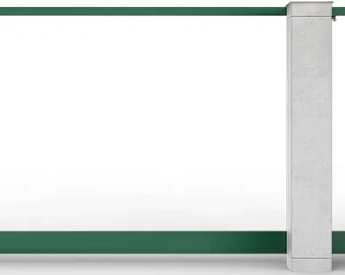 фото Каркас откатных ворот зеленые 3000х2000 мм