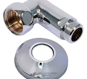 фото Соединение угловое г/ш 3/4"х1" хром Luxon 741SCH1005