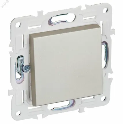 Фото №0 SKANDY Выключатель 1-клавишный 10А SK-V01Sh шампань IEK