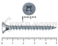 фото Саморез белый цинк POZY 4,5х50 (4500шт)