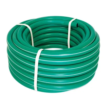 Фото №0 Шланг поливочный армированный TPE, трехслойный d1" (25мм), 25м зеленый Farina 93320