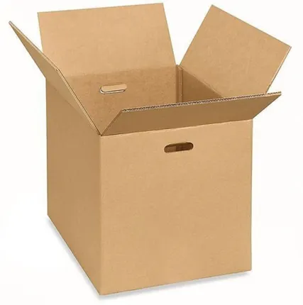 Фото №0 Картонная коробка с ручками, 600х400х400 мм, Т-24 бурый