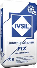 фото Экономичный плиточный клей IVSIL FIX / ИВСИЛ ФИКС