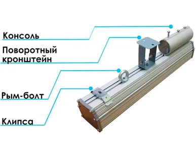 фото Светильник светодиодный промышленный Ares AL S-40 SM16 ECO/LUX 40Вт 4750Лм 119 Лм/Вт 4750 Лм