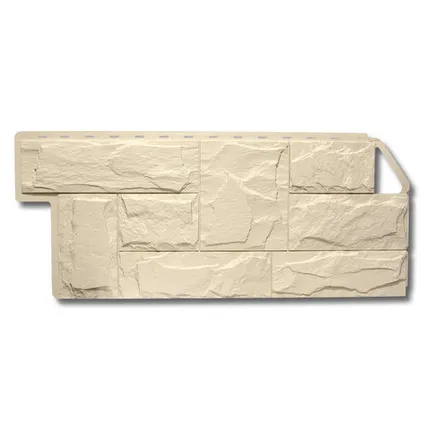 Фото №0 Фасадная панель (АП) Гранит ЭКО Кремовый 1130*480*23 мм (раб.размер 1010*450)