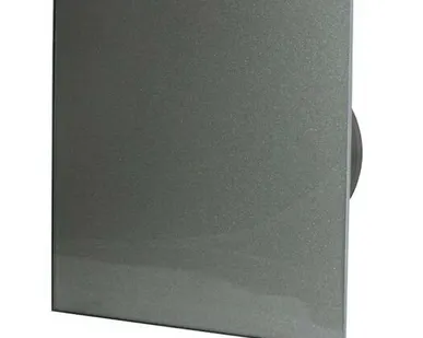 фото Накладной вентилятор MM-P 06 стекло серый глянец с обратным клапаном MMotors JSC