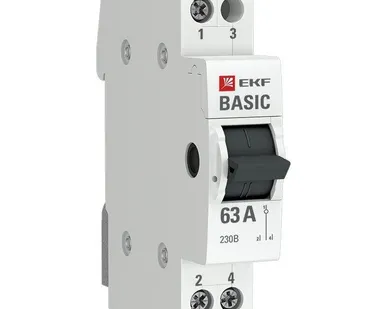 фото Переключатель трехпозиционный 1п 63А Basic EKF tps-1-63