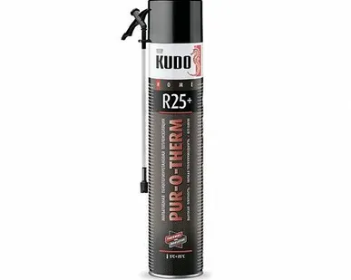 фото KUDO HOME PUR O THERM R25 Напыляемая пенополиуретановая бесшовная теплоизоляция
