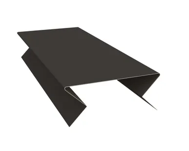 фото Планка угла внешнего составная нижняя 0,5 Atlas с пленкой RR 32 темно-коричневый