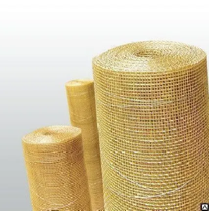 Фото №0 Сетка латунная ГОСТ 6613-86 полутомпаковая ячейка 0,16мм d=0,10мм