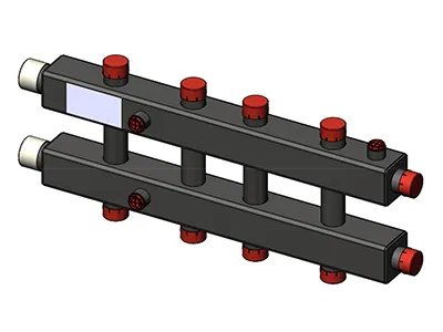 Фото №0 Гидравлический коллектор Zota 5 контуров горизонтальный