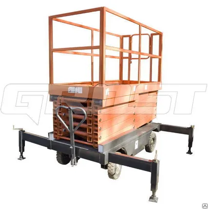 Фото №0 Ножничный подъемник с электрическим подъемом GROST PX 05-6000 (АС)