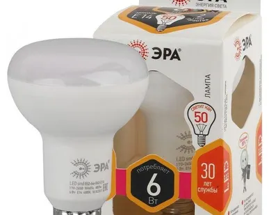 фото Лампа светодиодная R50-6w-827-E14 480лм ЭРА Б0028489
