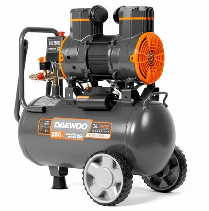 Фото №0 компрессор безмасляный DAEWOO DAC 250SS 24л 250л/мин 1,7кВт