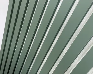 фото Акустическая реечная панель – Оливковый зеленый - Белый - 2790 мм - Половинка