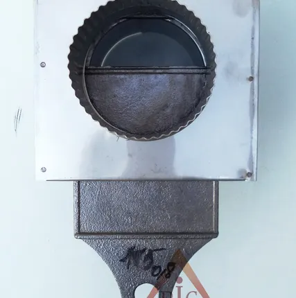 Фото №1 Шибер выдвижной D150 мм с чугунной вставкой (нерж. 0,8 мм AISI 304)