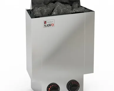 фото Электрическая печь для сауны Sawo Nordex NR-45NB-Z со встроенным пультом