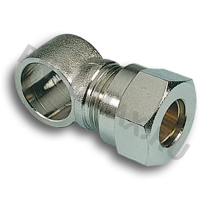 Фото №0 2161014 - Фитинг - серьга для медной трубки 10мм под пустотелый болт G1/4"