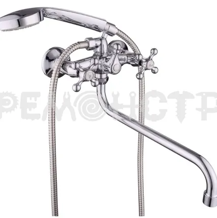 Фото №0 Смеситель для ванной 325 латунь двухручковый BBD-2015-35S-58, 1/2' Lucky Tap, 1/10 ВЗ зз П