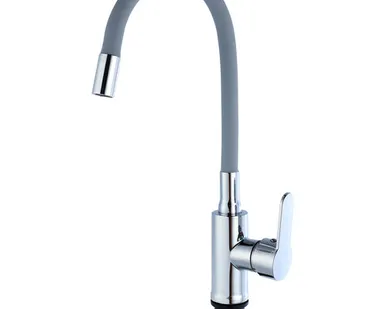 фото Смеситель для кухни TSARSBERG TSB-732-BL02 черный гибкий излив