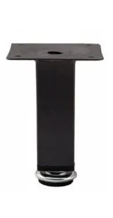 фото Опора меб. мет. D-737-3 h100 с регул. черный AKS