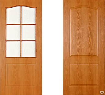 фото Дверное полотно Терри Классик 60 Миланский орех глухое ламинированное