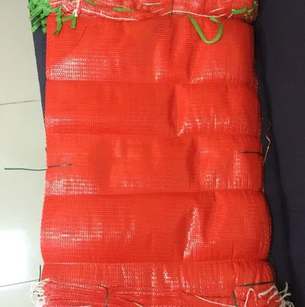 Фото №0 Сетка овощная с завязками 36 кг, 50x80, Красная