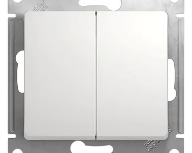 фото Механизм переключателя 2-кл. СП Glossa 10А IP20 (сх. 6/2) 10AX бел. SchE GSL000165