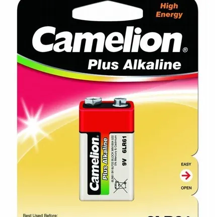 Фото №0 Элемент питания алкалиновый "крона" LR 6LF22 BL-1 (блист.1шт) Camelion 1655