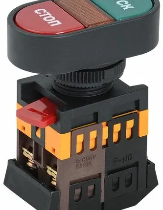 Фото №0 Кнопка APВВ-22N "Пуск-Стоп" d22мм неон/240В BBD11-APB...