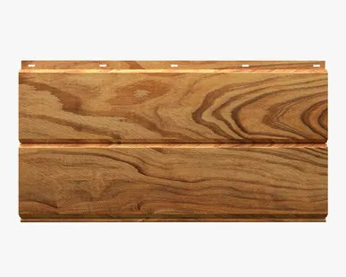 фото Сайдинг Потолочно-фасадная панель «Софит» покрытие 3D золотой тик Россия, эконом, 0.4-0.45 мм