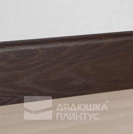 Фото №0 Смартпрофайл Стронг Плинтус МДФ Smartprofile Strong 80М Дуб Филадельфия коньяк
