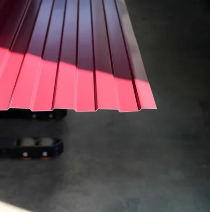 Фото №0 Профлист С-8 / красный / 0.45 мм. - RAL 3005 / Винно-красный - Глянцевая - с ЛКП - Первый - С-8 - Индивидуальные - Опт (от 100 листов / от 200 м.пог.)