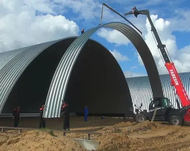 фото Ангары строим теплые -холодные