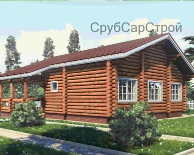 фото Сруб из оцилиндрованного бревна 240мм. "Дом Шабатин"