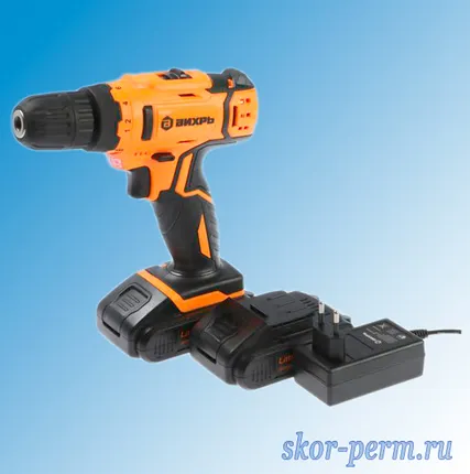 Фото №2 Дрель-шуруповерт ВИХРЬ ДА-14Л-2КА аккумуляторная
