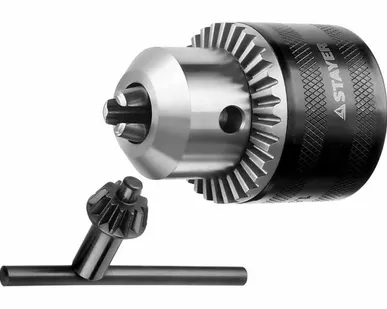 фото STAYER 13 мм, 1/2", ключ в комплекте, ударный, патрон для дрели