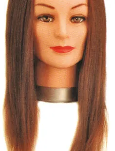 фото Голова учебная шатен, длина волос 30/40 см