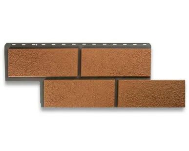 фото Фасадная панель (АП) "КАМЕНЬ Неаполитанский" (персиковый) 1255*450 мм (раб.размер 1000*430)