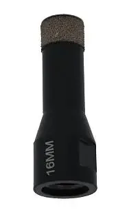 Фото №0 Коронка алмазная 16 мм с воском Super Hard, Hilberg