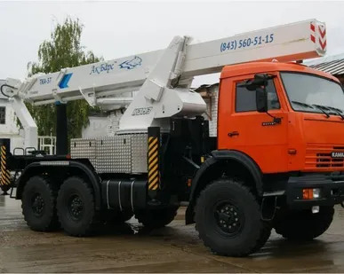 фото Автогидроподъемник ТКА-37 на шасси КАМАЗ-5350 (6х6)
