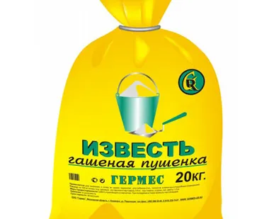 фото Известь гашеная Гермес 20 кг
