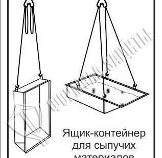 фото Схема «Ящик-контейнер для сыпучих материалов V = 2 м3» (300х400 мм)