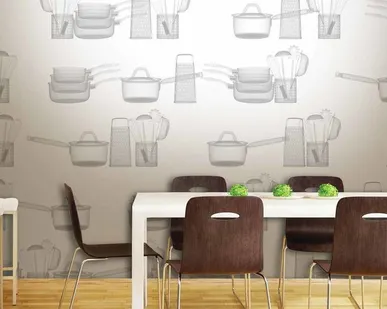 фото Оклейка обоями