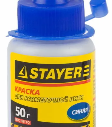 Фото №0 Краска STAYER для разметочных шнуров, синяя 50г