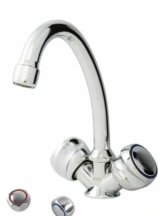 Фото №0 Смеситель Омега елочка 1/2 керамика, мах. Тыква (крепление под шпильку,без подводки), арт.3306-3