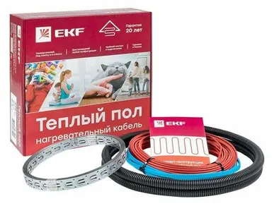 фото Комплект «Теплый пол» (кабель) 300Вт 21м 2.0кв.м EKF nk-300