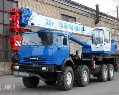 фото КС 55729-5В автокран с доп. противовесом 32т.(КАМАЗ-63501) ОВОИД